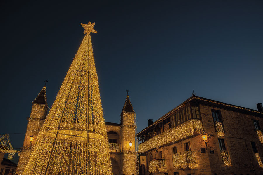 navidad luces puebla de sanabria